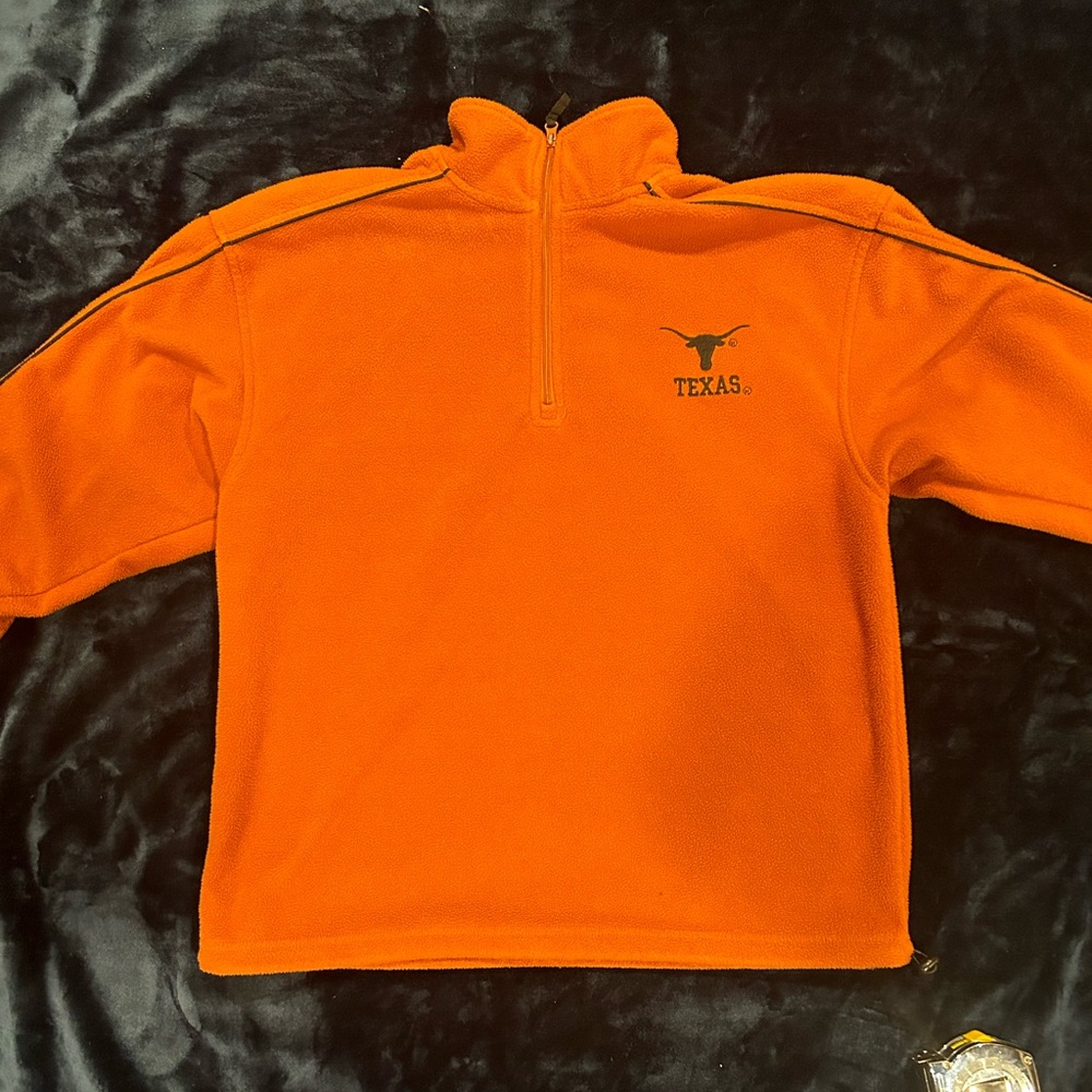 FLEECE UNIVERSITY OF TEXAS QUARTER ZIP UP